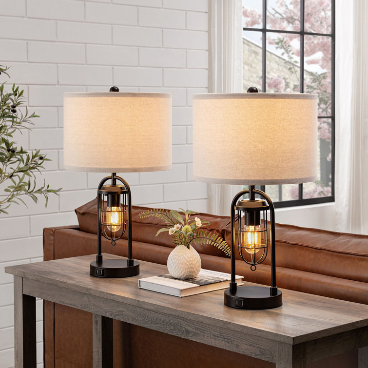 Table lamps with night deals light in base